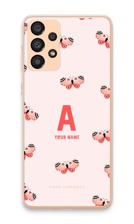 Rosy Butterflies Monogram