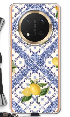 Blue tiles and lemons