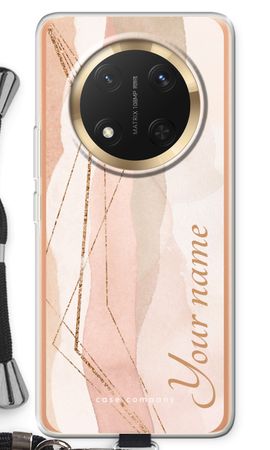 Gold Lines Namecase - Blush