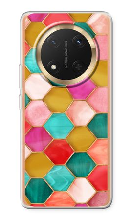 Hexagons in stained glass