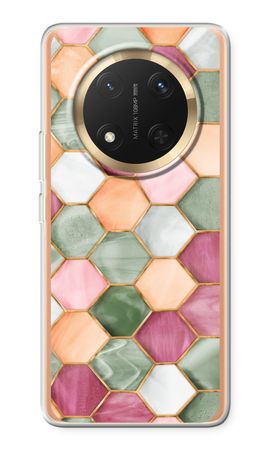 Hexagons in stained glass