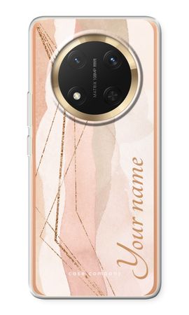 Gold Lines Namecase - Blush
