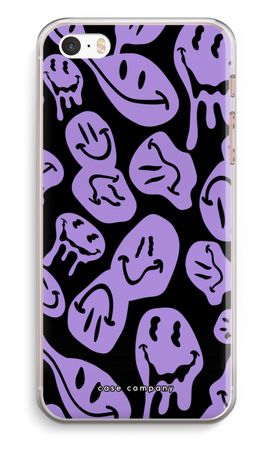 Smeltende Smiley - Paars