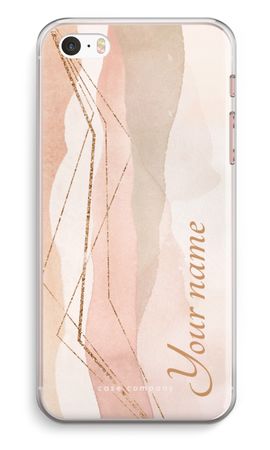 Gold Lines Namecase - Blush