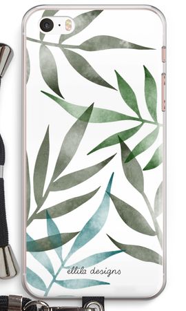 Tropical watercolor leaves