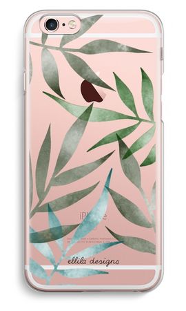 Tropical watercolor leaves