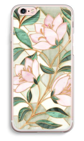 Orange stained glass flower