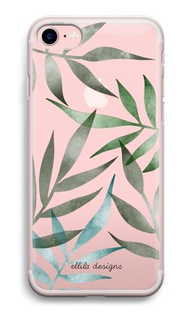 Tropical watercolor leaves