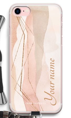 Gold Lines Namecase - Blush