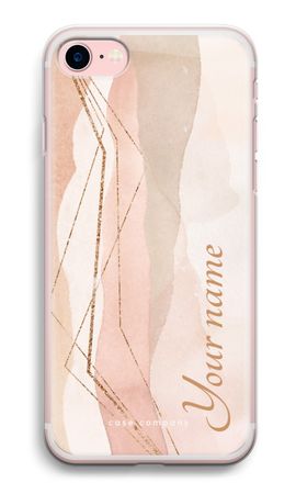 Gold Lines Namecase - Blush