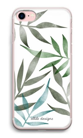 Tropical watercolor leaves