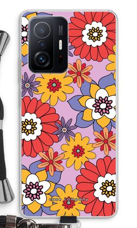 Retro Blumen - Lila