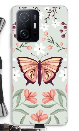 Papillon dans un monde floral