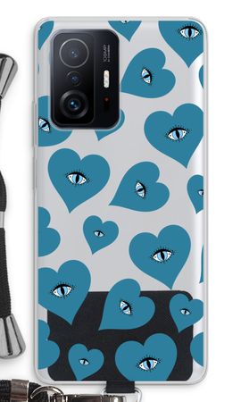 Blue heart eyes