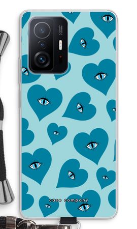 Blue heart eyes