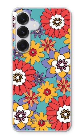 Retro Flowers - Blue