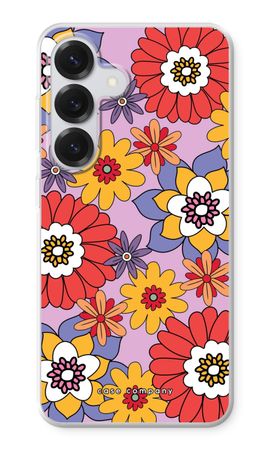 Retro Flowers - Purple