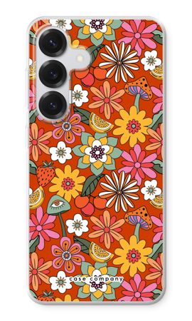 Retro Flowers - Red