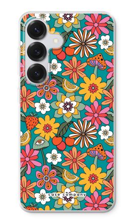 Retro Flowers N°2 - Blue