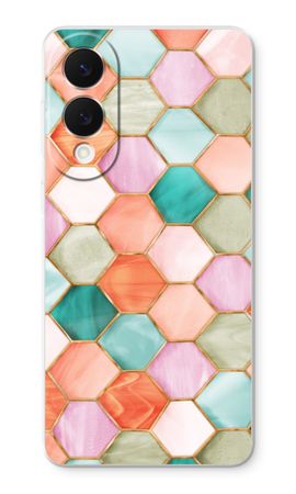 Hexagons in stained glass