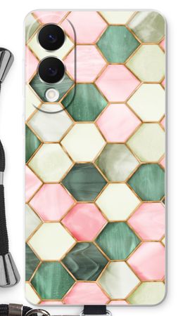 Hexagons in stained glass