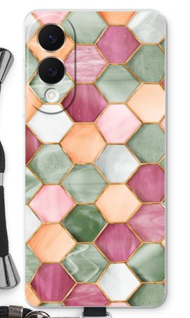 Hexagons in stained glass