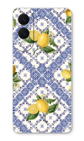 Tejas azules y limones