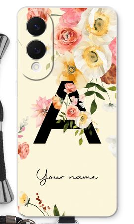 Flirty Flowers Monogram