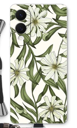 White flower pattern