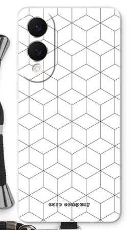 Cubes black and white