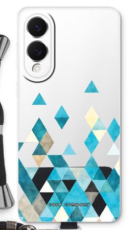 Coloured triangles blue