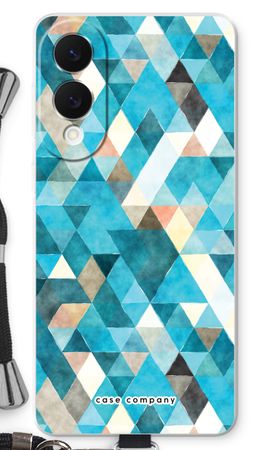 Coloured triangles blue