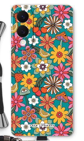 Retro Flowers N°2 - Blue