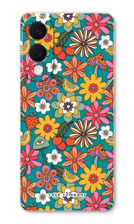 Retro Flowers N°2 - Blue