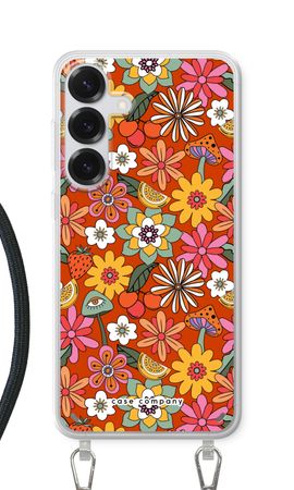 Retro Blumen - Rot