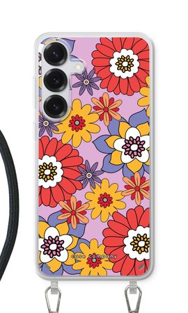 Retro Blumen - Lila