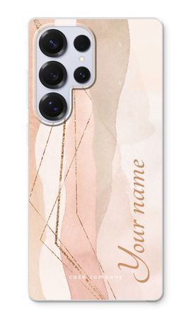 Gold Lines Namecase - Blush