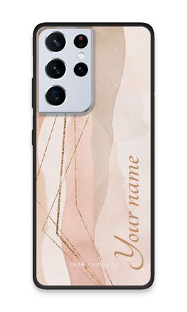 Gold Lines Namecase - Blush