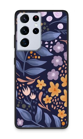 Flowers with blue leaves