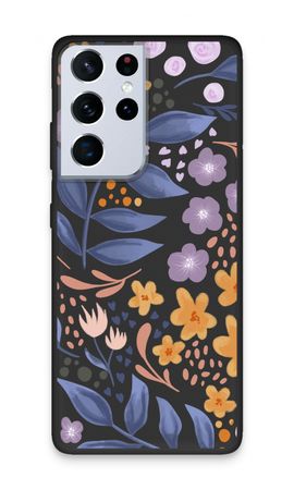 Flowers with blue leaves