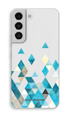 Gekleurde driehoekjes blauw