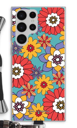 Retro Flowers - Blue