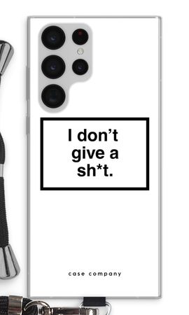 Don't give a shit