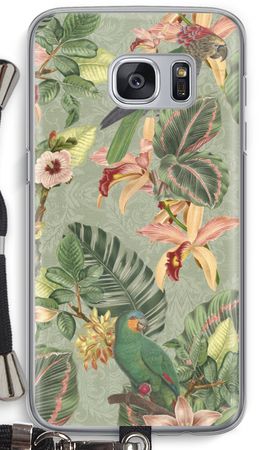 Tropical jungle parrot