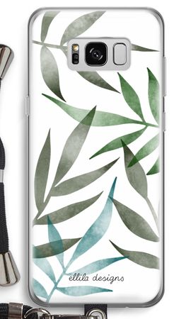 Tropical watercolor leaves