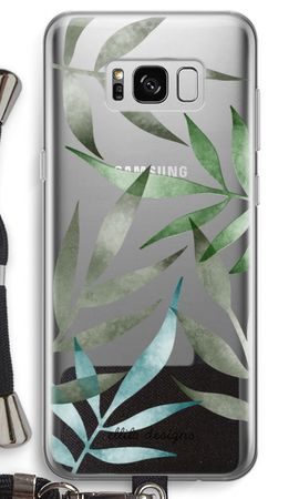 Tropical watercolor leaves