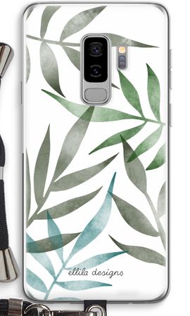 Tropical watercolor leaves