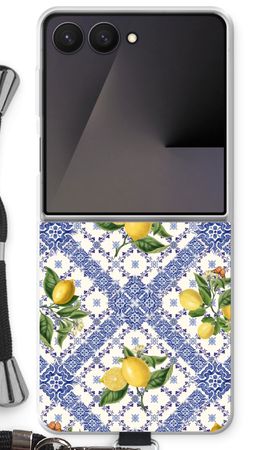 Blue tiles and lemons