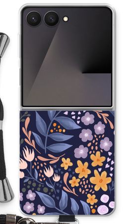 Flowers with blue leaves