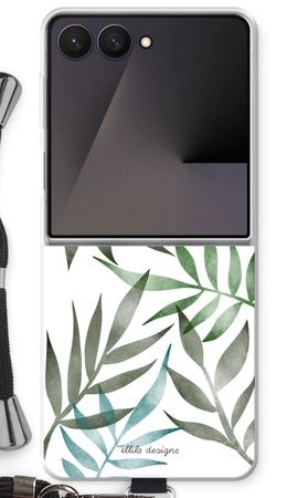 Tropical watercolor leaves